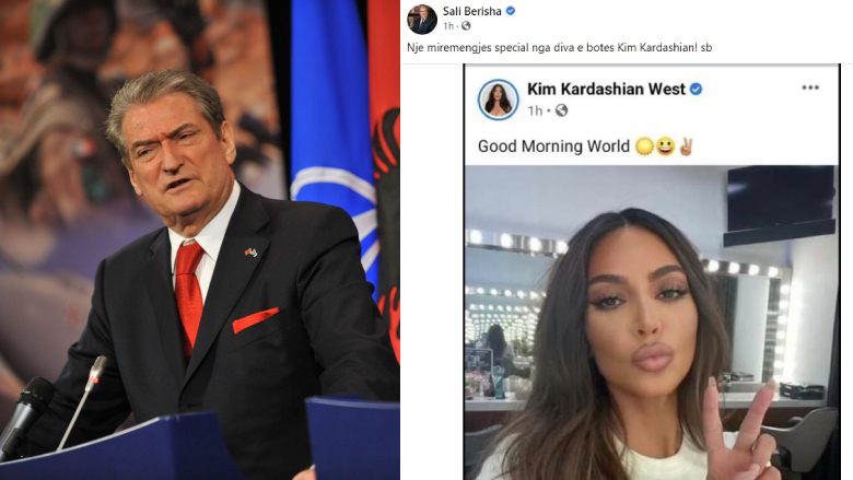 Ish- kryeministri Sali Berisha adhuron Kim Kardashian, ja arsyeja