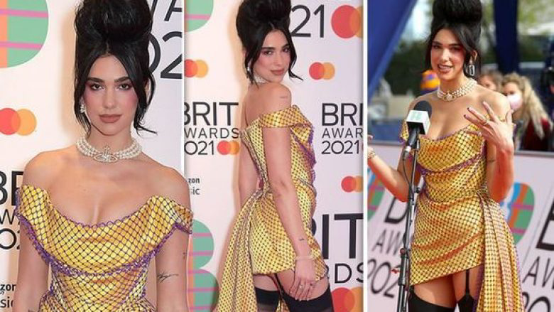 Dua Lipa kthen stilin e Amy Winehouse në tapetin e kuq të “Brit Awards 2021”
