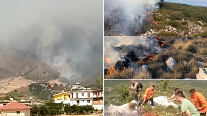 Qyteti Orikum rrethohet nga zjarret, rrezikojnë të digjen shtëpitë