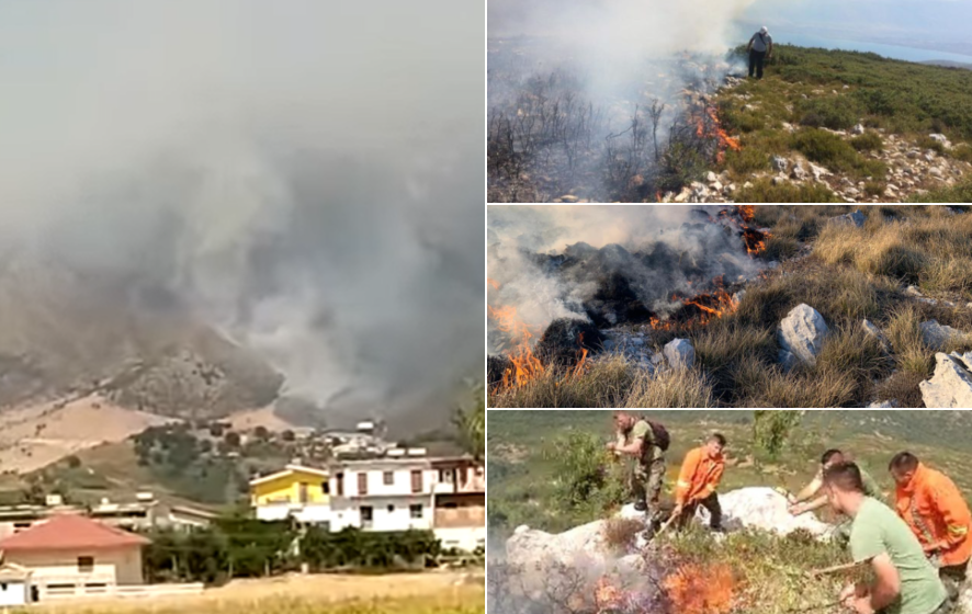 Qyteti Orikum rrethohet nga zjarret, rrezikojnë të digjen shtëpitë