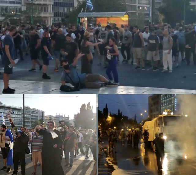 Përleshje në Athinë, kundërshtohet vaksinimi, policia sulmon me gaz protestuesit