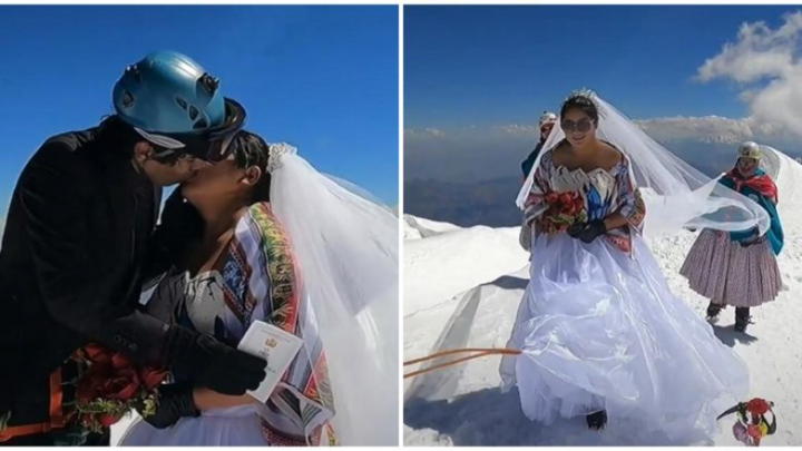 (VIDEO) Martesë në 6439 metra lartësi, ja ku i thanë “Po” njëri tjetrit