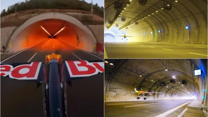Piloti thyen rekordin e fluturimit më të gjatë me aeroplan brenda një tuneli (VIDEO)