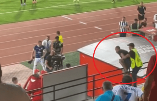Tifozi i Laçit tenton të hyjë në fushë, shan dhe kërcënon kapitenin e Dinamos (VIDEO)