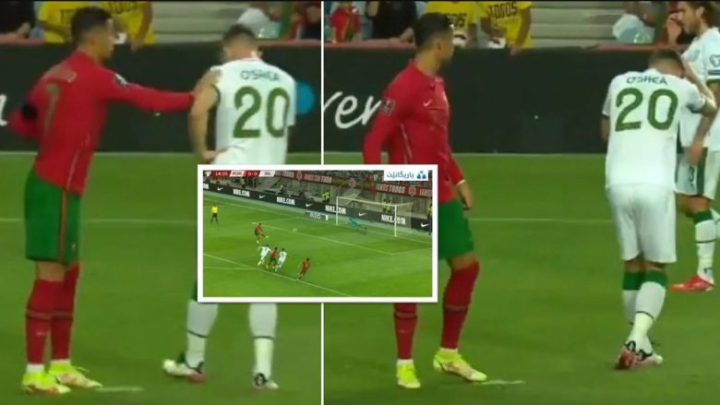 (VIDEO) Irlandezi ia bëri ters penalltinë, Ronaldo e gjuan me shpullë