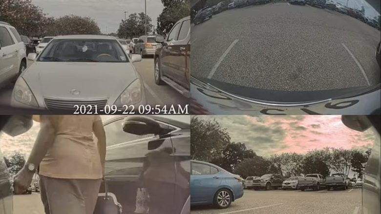 (VIDEO) U grindën për vendparkim, gruaja e moshuar ia gërvisht me çelës veturën