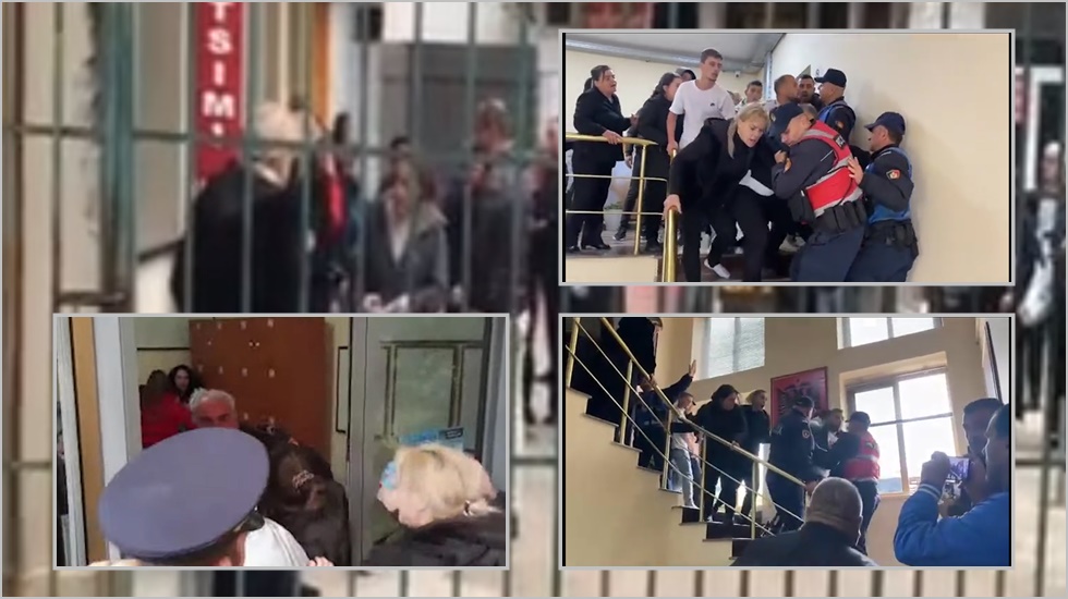 VIDEO/ Momenti kur familjarët e Mateos thyejnë dyert e hyjnë me forcë në gjykatë