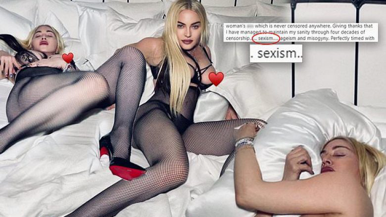 Madonna tejkalon limitet dhe skandalizon me fotot në krevat, në stilin “Like A Virgin”
