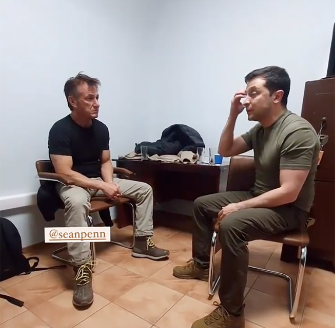 Sean Penn pritet nga Presidenti Zelensky/ Aktori po realizon një dokumentar në mes të trazirave Ukrainë-Rusi
