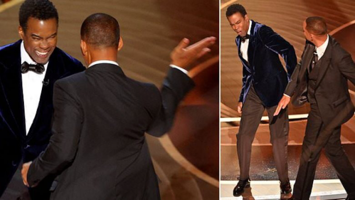 Skandal në “Oscars”, Will Smith gjuan me shuplakë komedianin Chris Rock pasi ky i përmend gruan (VIDEO)