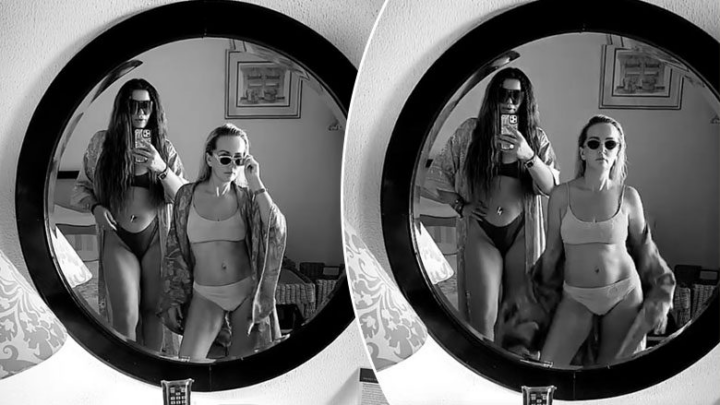 Deputetja dhe aktorja publikojnë video atraktive para pasqyrës, në bikini