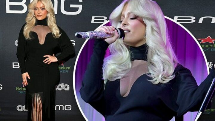 Me stil si të viteve ’70, Bebe Rexha mahnit me pamjen në “Grammy Awards 2023”