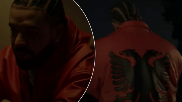 Drake befason sërish shqiptarët, shfaqet me flamurin kuqezi
