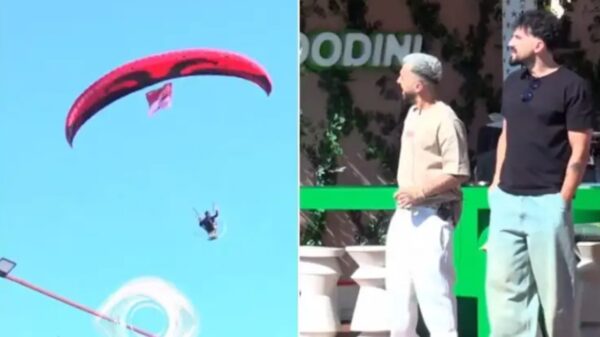 Gjesti surprizohet me një parashutë, emocionohet nga nesazhi…