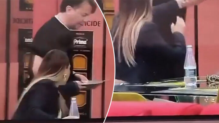 Laerti me sjellje agresive ndaj Gertës, ia merr pjatën me zor dhe ia hedh ushqimin në tokë