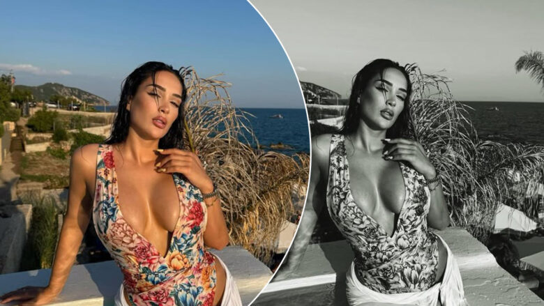 Ish-banorja e Big Brother sjell lule shumëngjyrëshe buzë detit