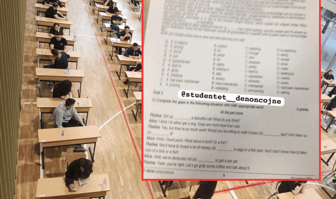 Del “sekreti” i Maturës Shtetërore! Publikohet teza e provimit të anglishtes