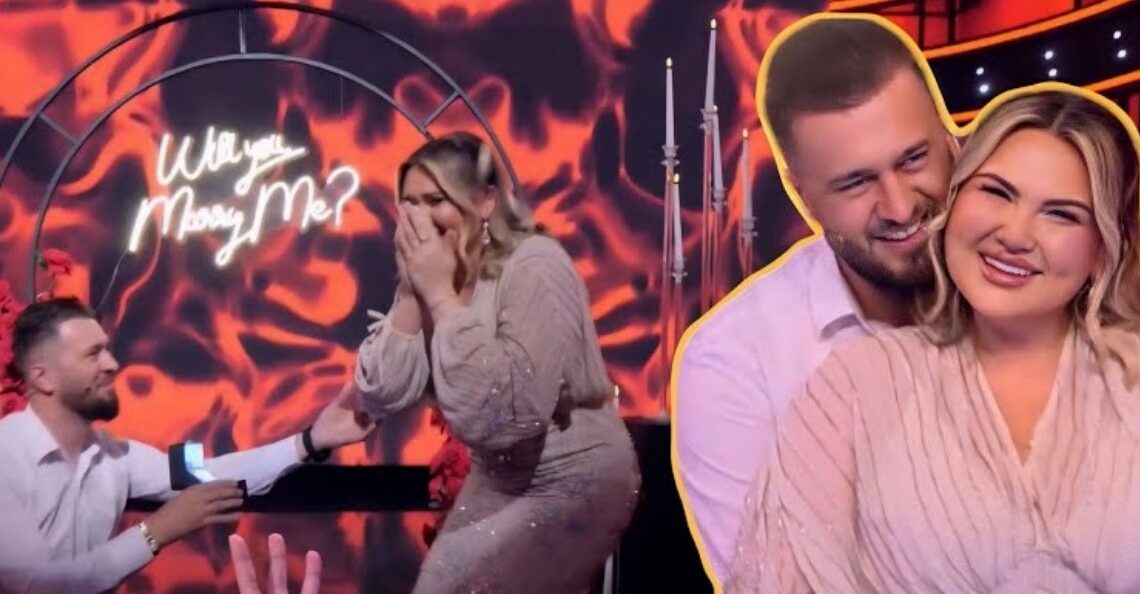 Roela shtatzënë, Vedati i propozon live për martesë në emision