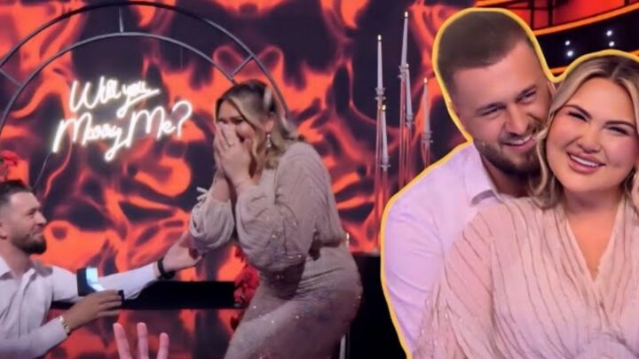Roela shtatzënë, Vedati i propozon live për martesë në emision