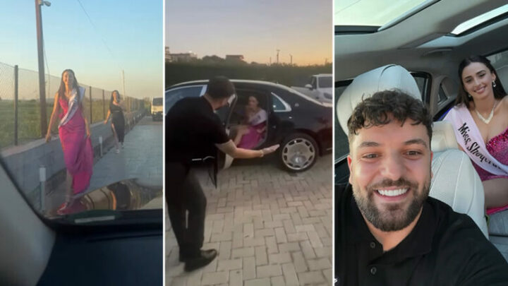 Olsi Bylyku shoqëron një maturante nga Lushnja në mbrëmjen e Maturës