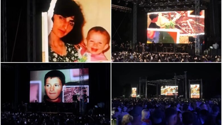 Ylli Limani bashkë me nënën në koncertin në Shkup, falenderon familjen që i strehoi  gjatë luftës