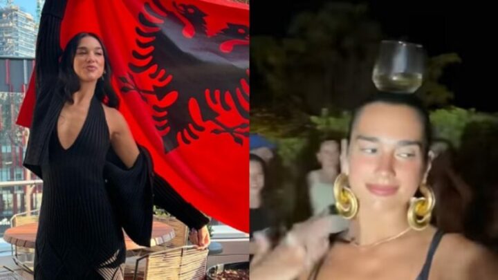 Dua Lipa kërcen me gotë mbi kokë në pushimet në Ibiza
