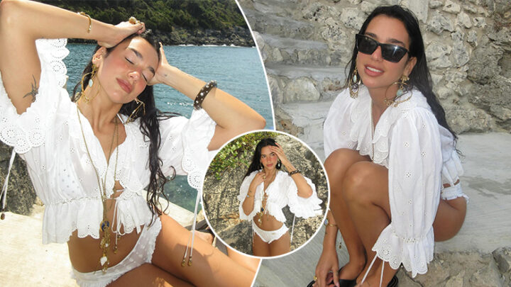 Dua Lipa shkëlqen në të bardha, vazhdon pushimet në jug të Shqipërisë