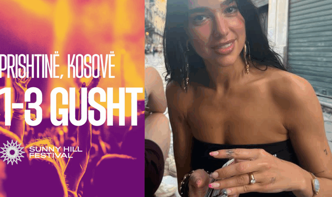  Dua Lipa çel sot “Sunny Hill Festival”