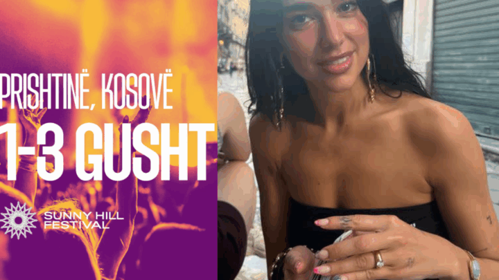  Dua Lipa çel sot “Sunny Hill Festival”