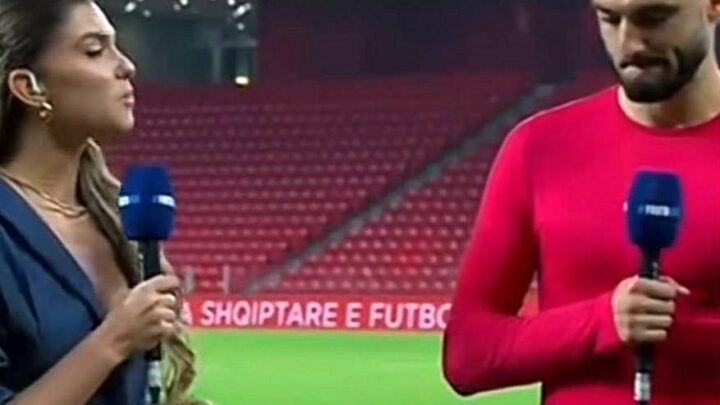 Armando Broja nuk e sheh në sy moderatoren, reagimi bëhet viral