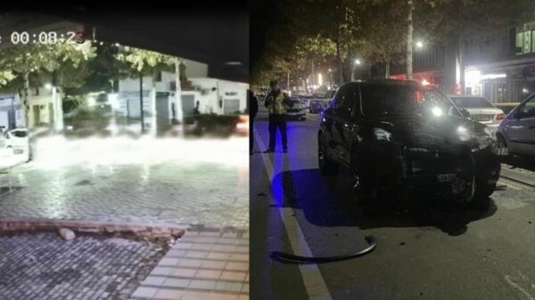 (VIDEO) Momenti kur makina me shpejtësi aksidenton për vdekje 17-vjeçarin që kthehej nga puna në mesnatë