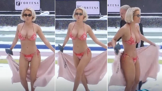 Dolce sfidon të ftohtin në BBVK, jep shfaqje në oborrin e mbuluar me borë